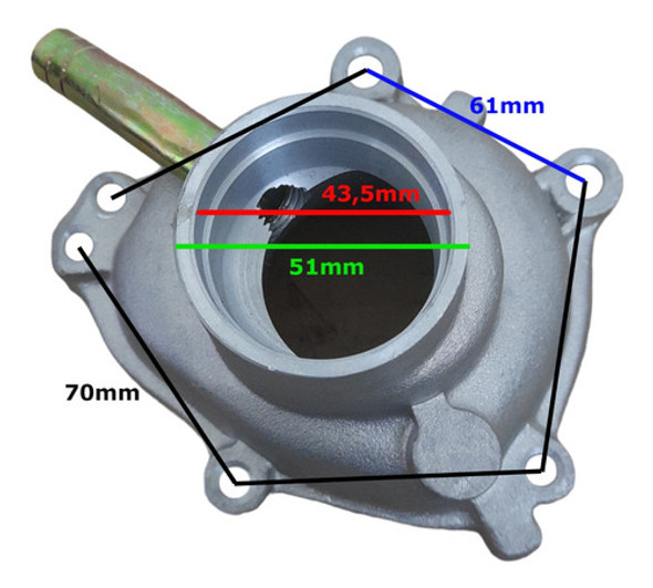 Antecuerpo Bomba Agua Para Fiat Duna Ducato 1.7 Diesel 1 Antecuerpo Bomba Agua Para Fiat Duna Ducato 1.7 Diesel 1