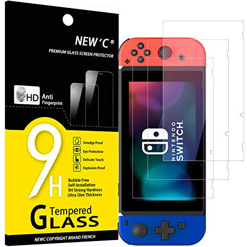 3 Protectores De Pantalla Templado Para Nintendo Switch 0