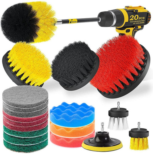 Kit De Limpieza P/taladro, Esponja, Cepillos, Almohad. 20 P. 0