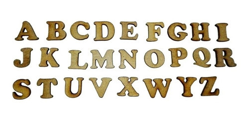 Kit 5 Alfabetos Letras Mdf A-z E 0-9 Com 180 Unidades 0
