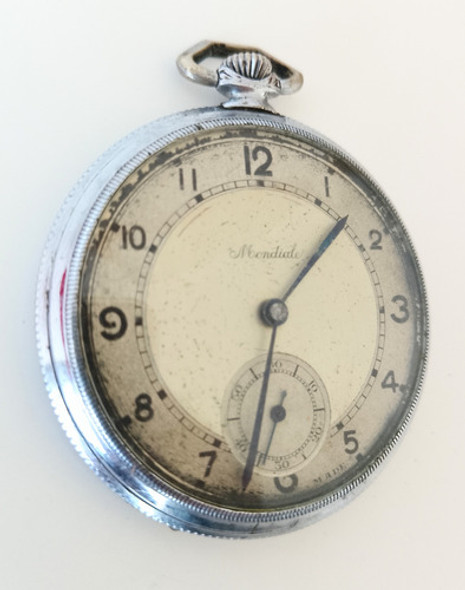 Antiguo Reloj De Bolsillo Mondiale Suizo Funcionando 1