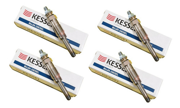 Kit X4 Bujias Pre Calentadoras Fiat Palio Siena 1.7 Diesel 0