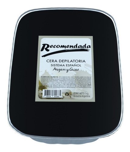 Cera Depilatoria Negra Argan Y Cacao Recomendada Por 1 Kilo 0