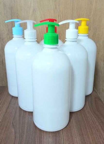 Botella Pet Blanca Modelo Bajo 1lt Con Válvula Cremera X100 1