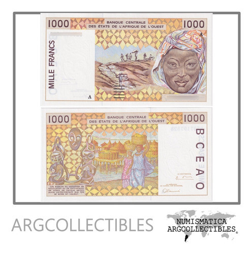 Costa De Marfil Billete 1000 Francos 1997 P-111ag Unc 0