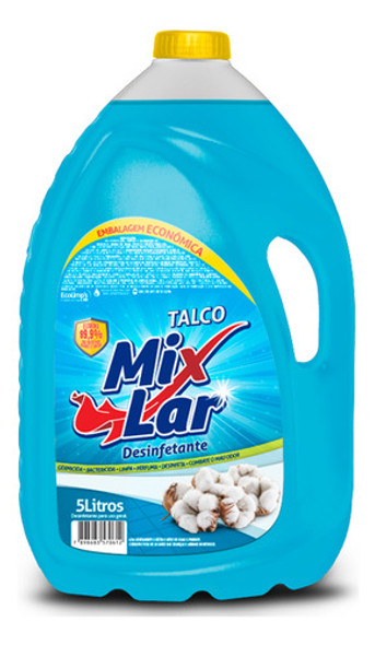 Desinfetante Uso Geral Mix Lar Talco - 5l 0