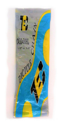 Cadena C410x108l 1/2x1/8 Playera Paseo Sin Cambios Cross Bmx 0