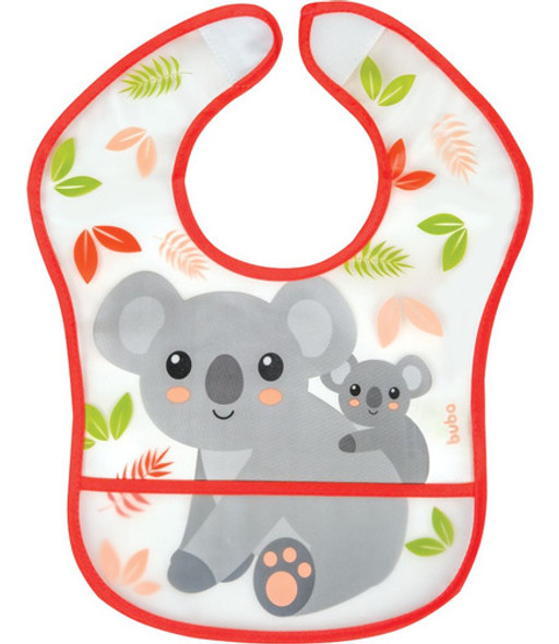 Babador Coala Com Bolso Infantil Impermeável 13240 - Buba 0