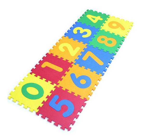 Tapete De Atividades Educativo Infantil 10 Pecas 29 X 29 Cm 0