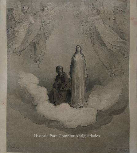 Grabado Original Año 1872 Gustavo Dore Divina Comedia Par.12 0