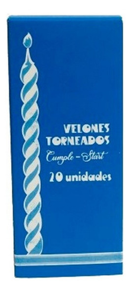 Vela Velones Torneados De Cumpleaños Pack X20 Ar1 V20 Ellobo 1
