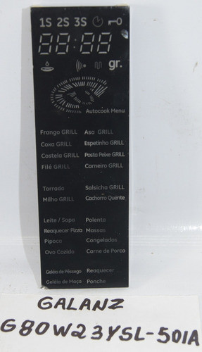 Display Gal0332n-01b Microondas Galanz G80w23ysl-501a 0