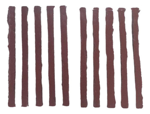 X10 Tarugo Parche 10cm P/ Reparar Cubiertas Auto Moto Sello 0