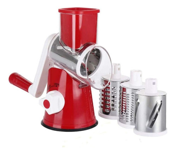 Rallador Rotativo 3 Cuchillas Intercambiables Acero Inox 0