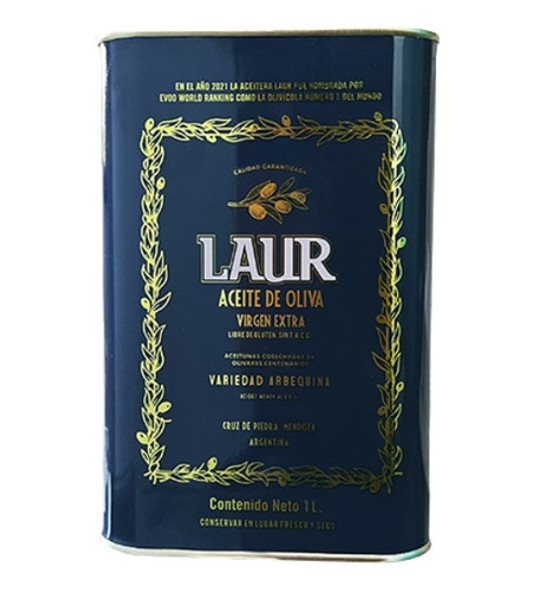 Aceite De Oliva Extra Virgen Lata Laur 100% Arbequina 1 L 0