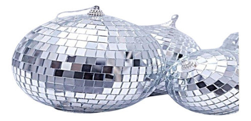 Bola Espejada N6 Vidrio Recortado Diametro 6cm X 3 Unid.caba 0