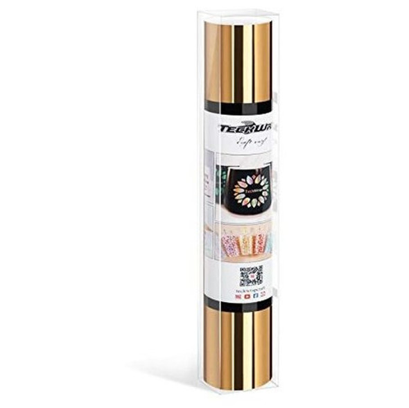 Vinilo Adhesivo Inteligente Teckwrap Light Gold Chrome, Perm 0