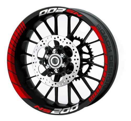 Cintas Llantas Anchas Ns200 Rouser Mas Calcos De Cuadro 0