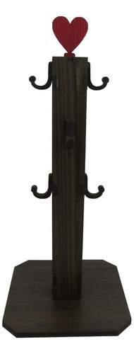 Pedestal Porta Xícaras Com 6 Xícaras Preta 85 Ml Acrílica 1