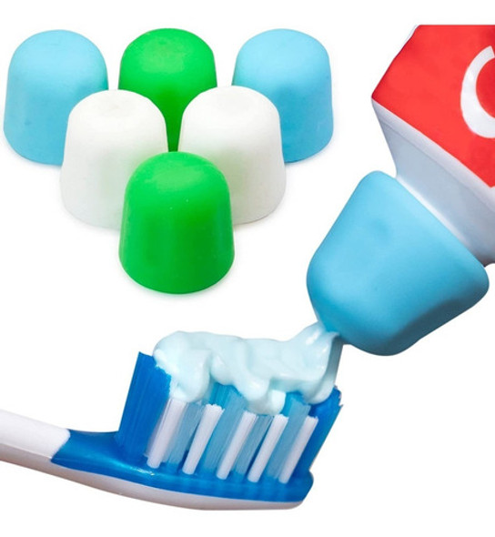 Tapa Para Pasta De Dientes Silicona Cierre Automático X 4 0 Tapa Para Pasta De Dientes Silicona Cierre Automático X 4 0