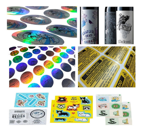 Stickers Holográficos Vinilos Metalizados Calcos Cierrabolsa 0