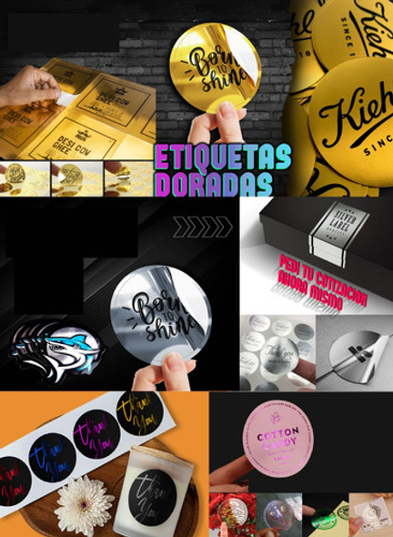 Stickers Holográficos Vinilos Metalizados Calcos Cierrabolsa 1