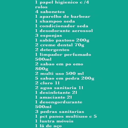 Super Cesta Higiene Limpeza 40 Itens Melhor Custo Beneficio 1