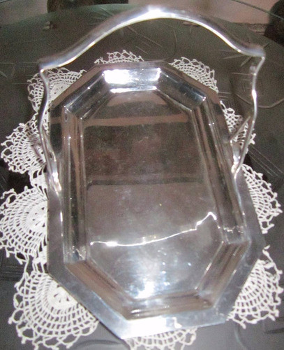 Antigua Bandeja Centro De Mesa Art Deco Industria Argentina 1