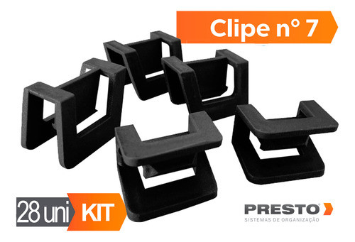 Kit 28 Clipes De União Lateral Para Gaveta  Presto 1