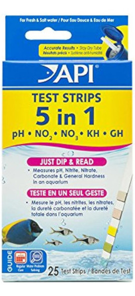 Tiras Reactivas Api 5 En 1 Tiras Reactivas Para Acuarios De 0 Tiras Reactivas Api 5 En 1 Tiras Reactivas Para Acuarios De 0
