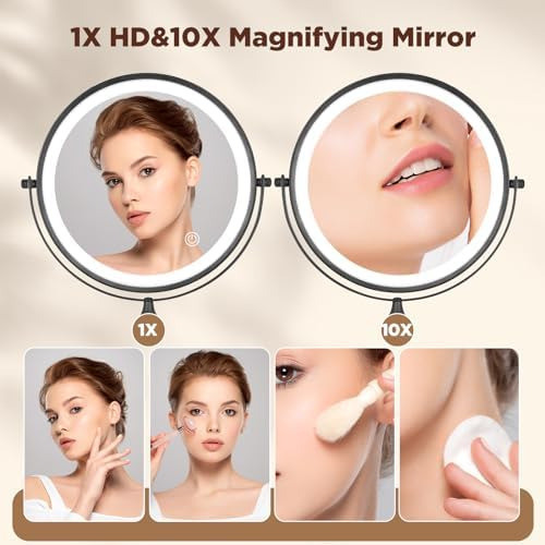 Espelho De Maquiagem Imikona De 8 Polegadas Montado Na Pare 1