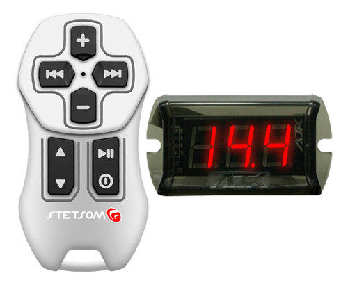 Controle Longa Distancia Stetsom Branco + Voltímetro Nano 0