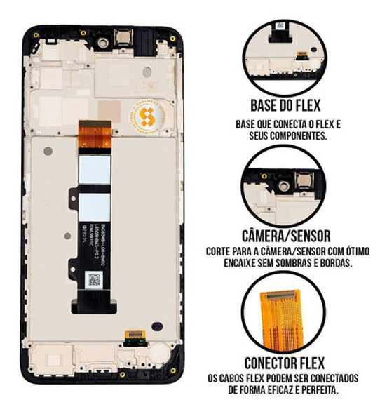 Tela Biometria Display Lcd Compativel Com G22 Nacional Aro 1
