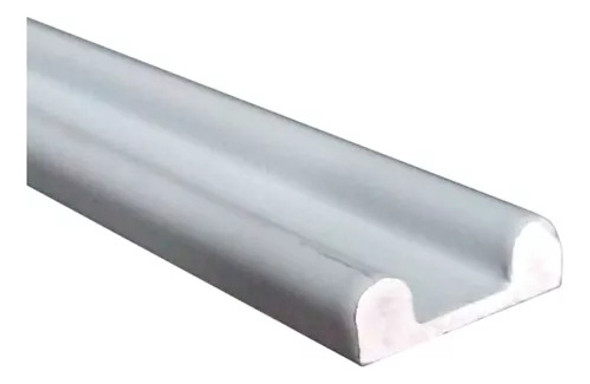 Guía Inferior Vitrina Aluminio Blanco 3mts Avellaneda 0