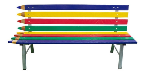 Banco Lápis Xp Colorido Em Madeira 0