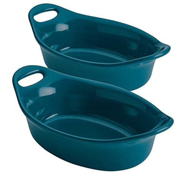 Rachael Ray Solid Glaze Ceramics Au Gratin Bakeware / Baker 0