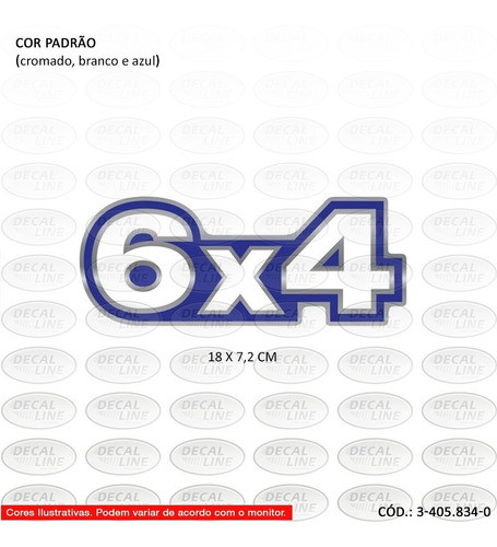 Emblema Auto Adesivo 6x4 Para Caminhão Vw - Resinado 1