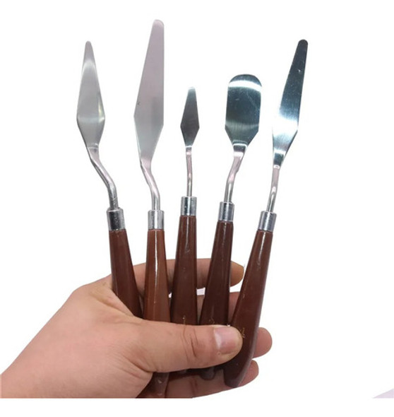 Set X5 Espatulas Artisticas Modelado Buttercream Pintura 1