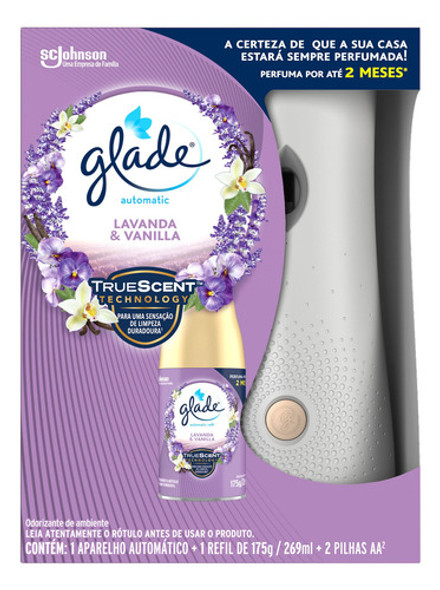 Aparelho Glade Desodorizador De Ambiente Lavanda +refil 0