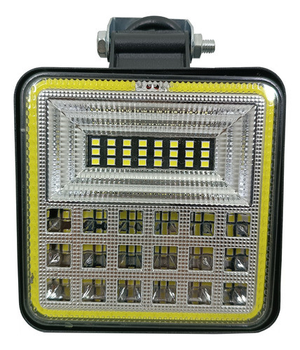 Faro Led Cuadrado 126w 42 Multi Leds Ojo De Angel 11x11cm Bl 0