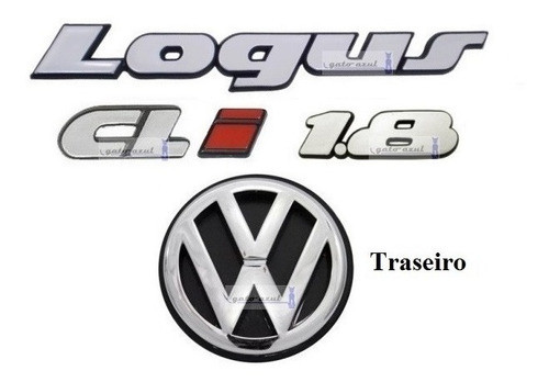 Emblemas Logus Cli 1.8 + Vw Traseiro - 1993 À 1997 0