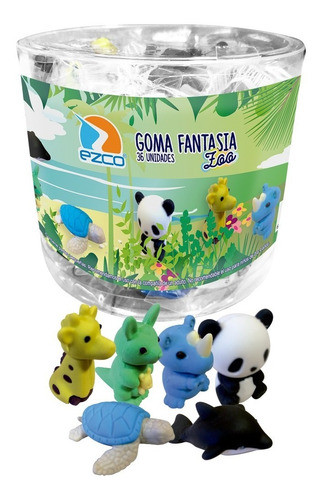 Goma Ezco Fantasia Zoo X Unidad 0