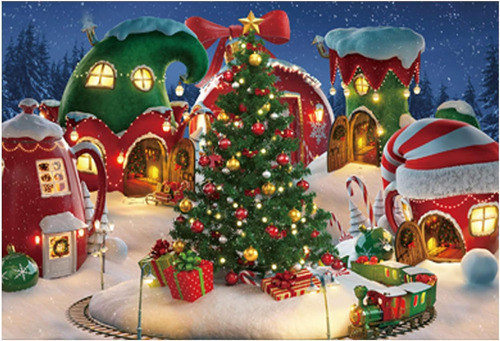 Fondo Para Fotografias Funnytree, Navidad Animada, 213x15... 0