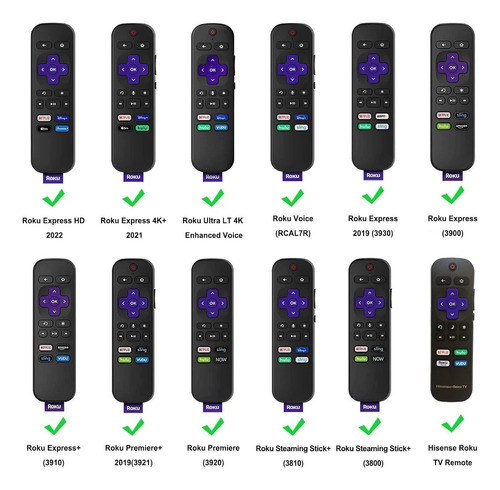 Capa Protetora Para Controle Remoto Casebot, Para Roku, Roxa 1