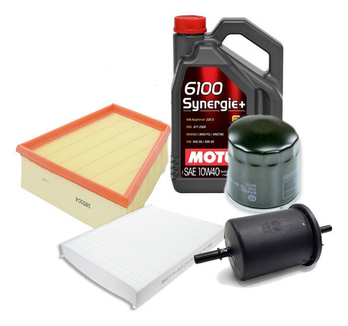 Kit Filtros X4 Suran Fox Trend 1.6 + Aceite Motul 10w40 0