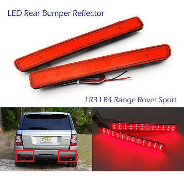 Lente Roja Trasera Led Reflector Paragolpes Freno Parada Luz 1