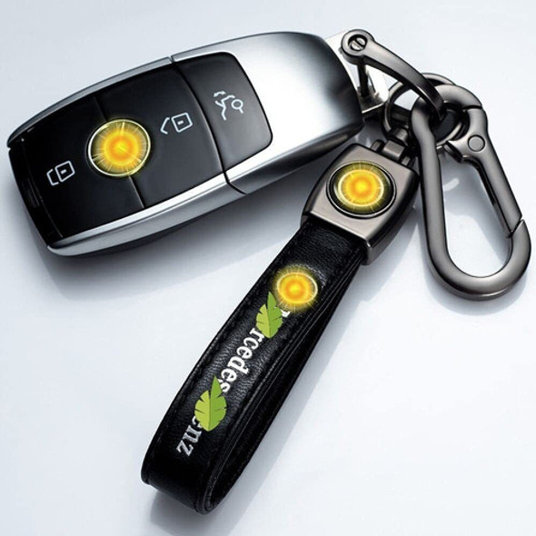 Llavero De Cuero Genuino Para Mercedes Benz A C E S Class 1