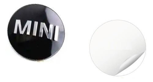 4u Adesivo 56mm Mini Cooper Calotinha Emblema Aluminio 1