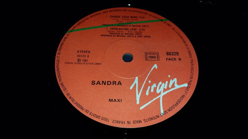 Sandra Everlasting Love Vinilo Maxi France 1987 Excelente 1