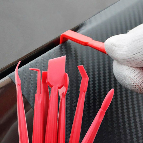 Espatula Para Polarizado Ploteo Vinilo X 7 Pz Profesional S. 0